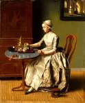 Jean-Etienne Liotard - A Lady pouring Chocolate (La Chocolatiиre)